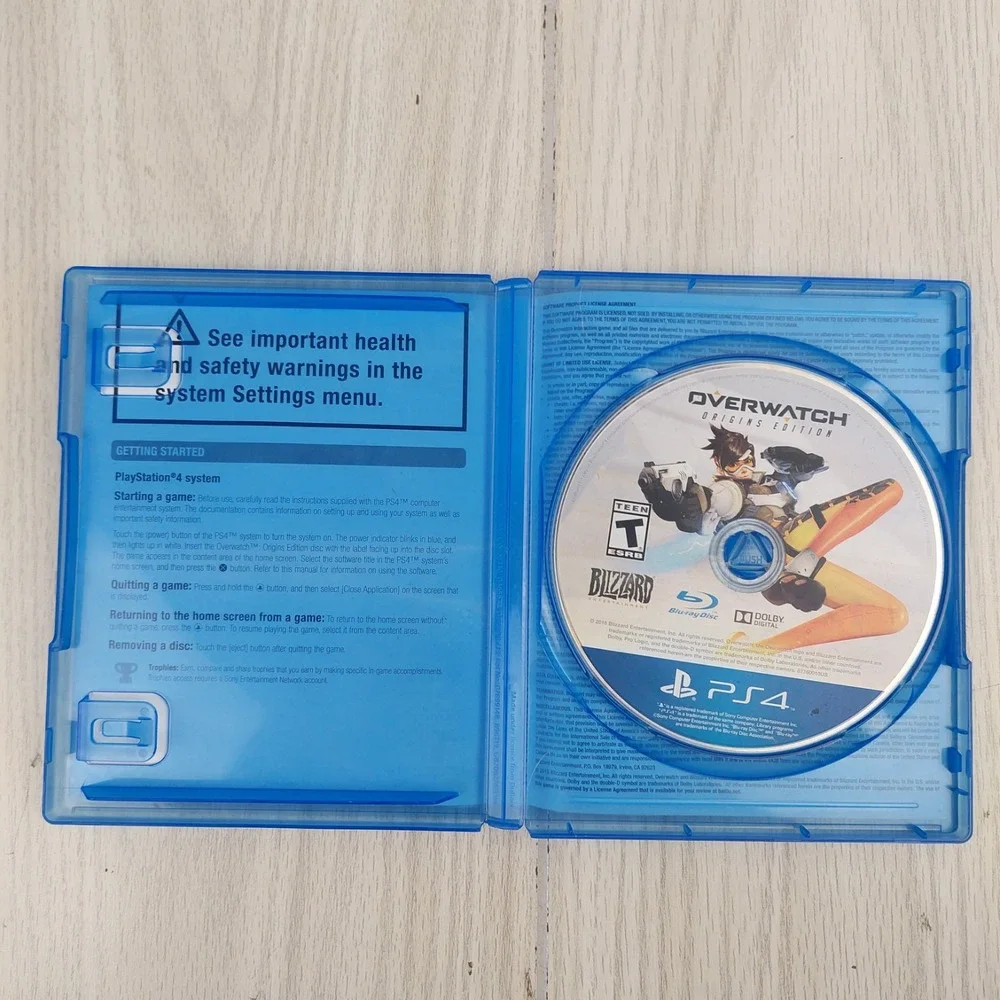 Blizzard Overwatch Origins Edition PS4 Sony PlayStation 4 Case FPS Hero Game